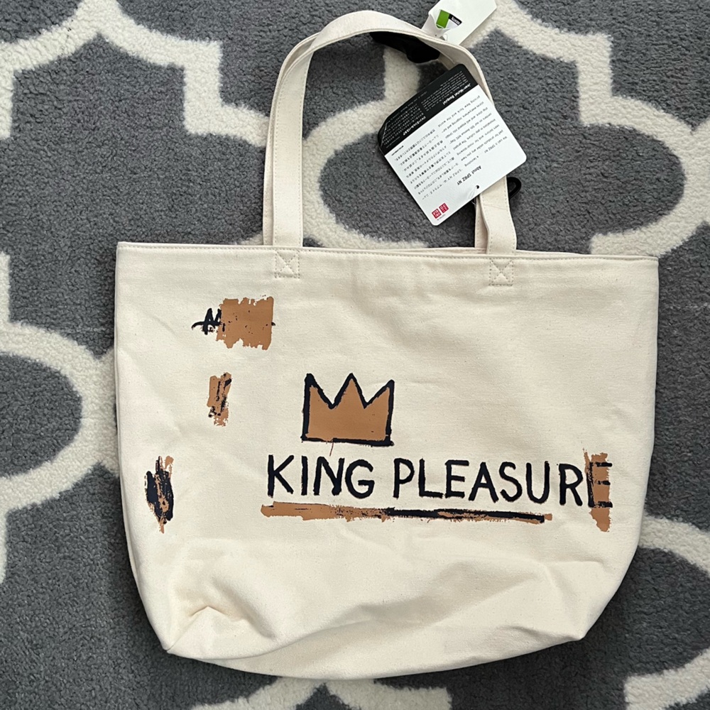 UNIQLO SPRZ NEW King Pleasure Canvas Tote Bag - Jean Michel Basquiat